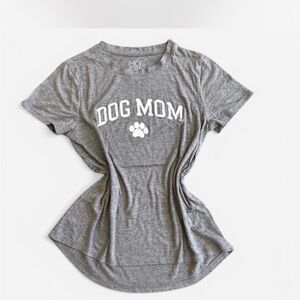 DOG MOM Gray T-Shirt